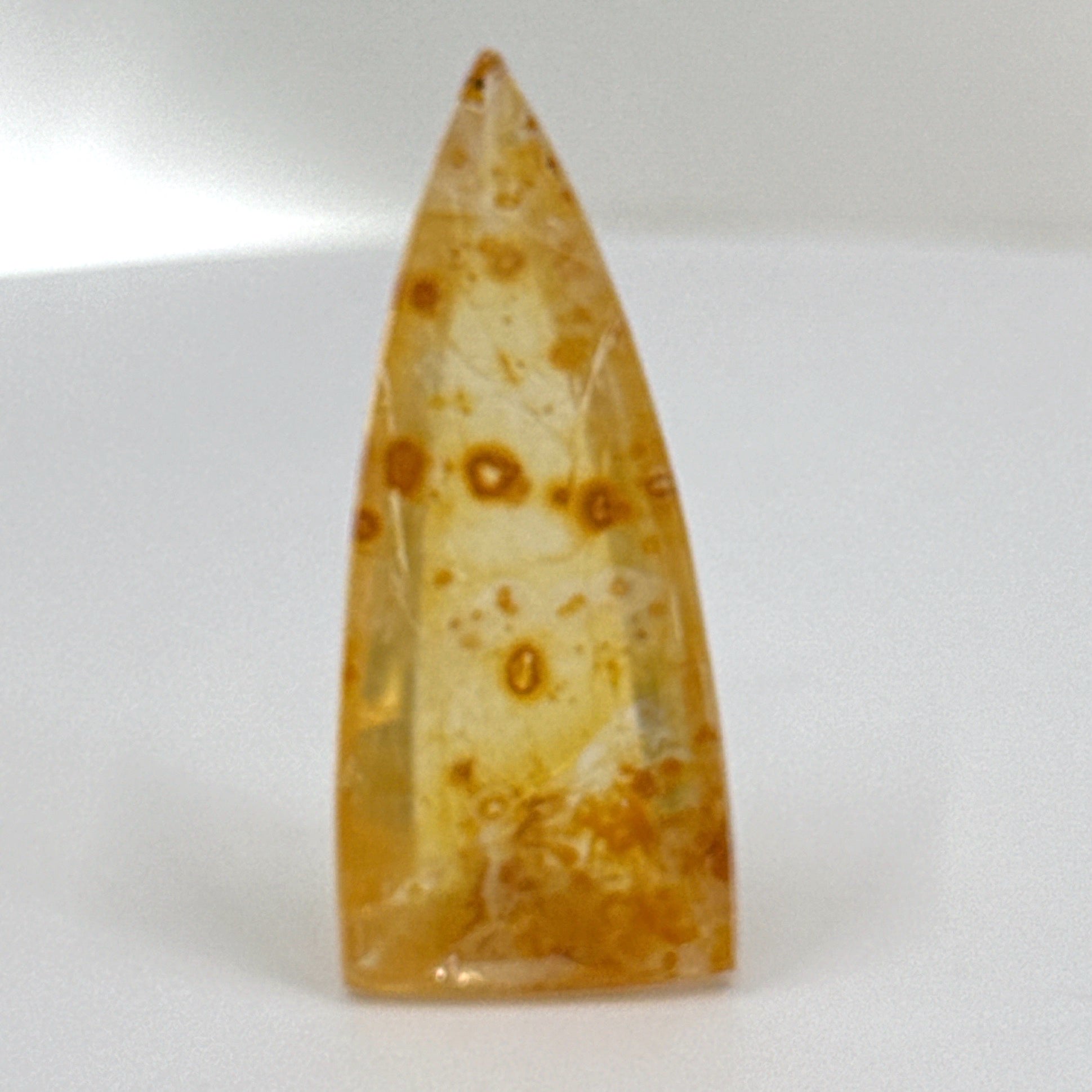 Vertical Trillion Citrine Pendant