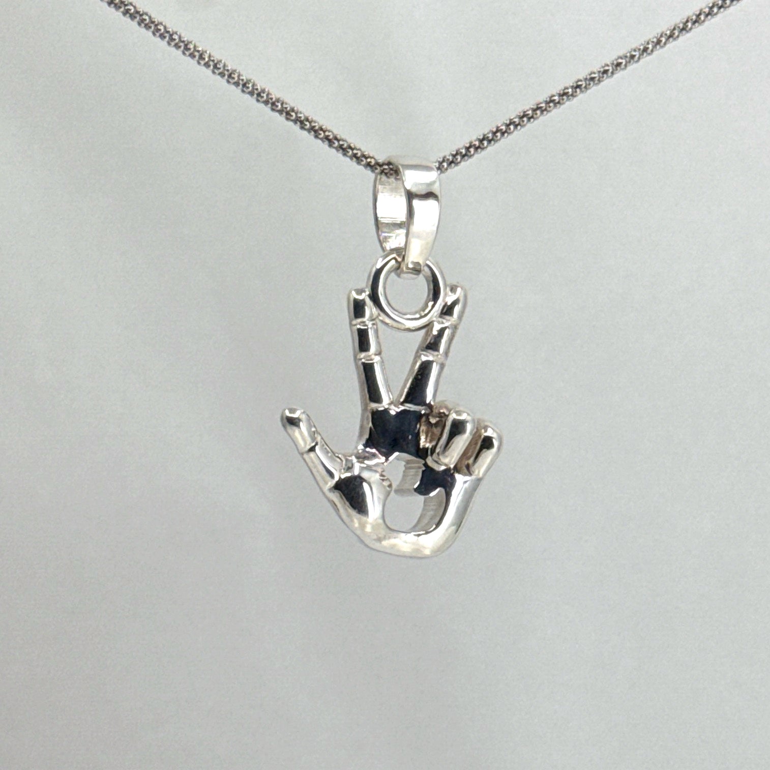 Pierced Trail Duck" Sterling Silver Pendant