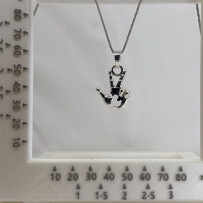 Pierced Trail Duck" Sterling Silver Pendant