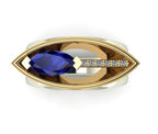 Tanzanite and Diamond Marquise Ring