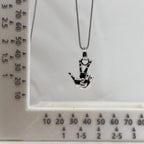 Solid Trail Duck" Sterling Silver Pendant