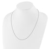 Sterling Silver RH-plated Adjustable 1.3mm Spiga Chain
