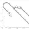 Sterling Silver RH-plated Adjustable 1.3mm Spiga Chain