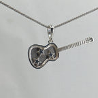 Sterling Silver Tri-Star Guitar Pendant – Honoring Tennessee’s Musical Soul