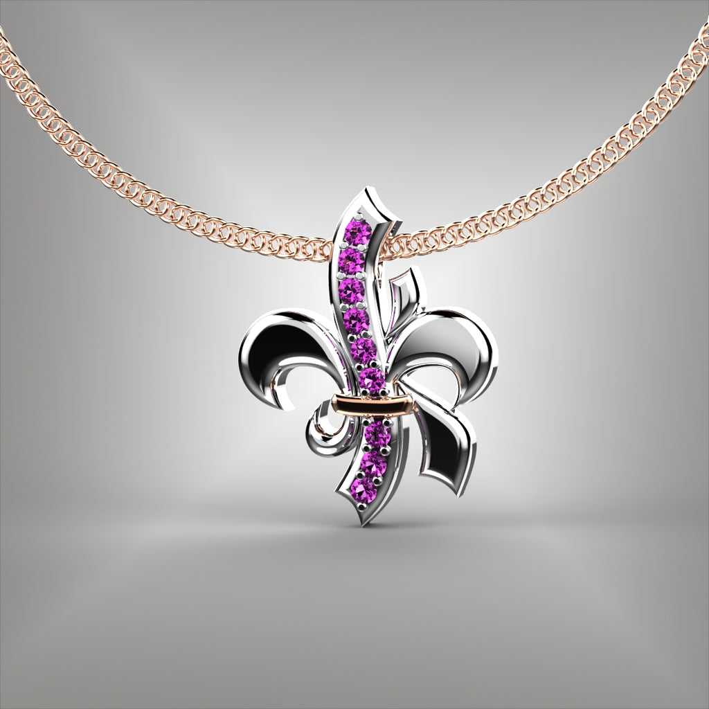 Fleur-de-lis style pendant