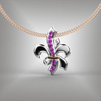 Fleur-de-lis style pendant