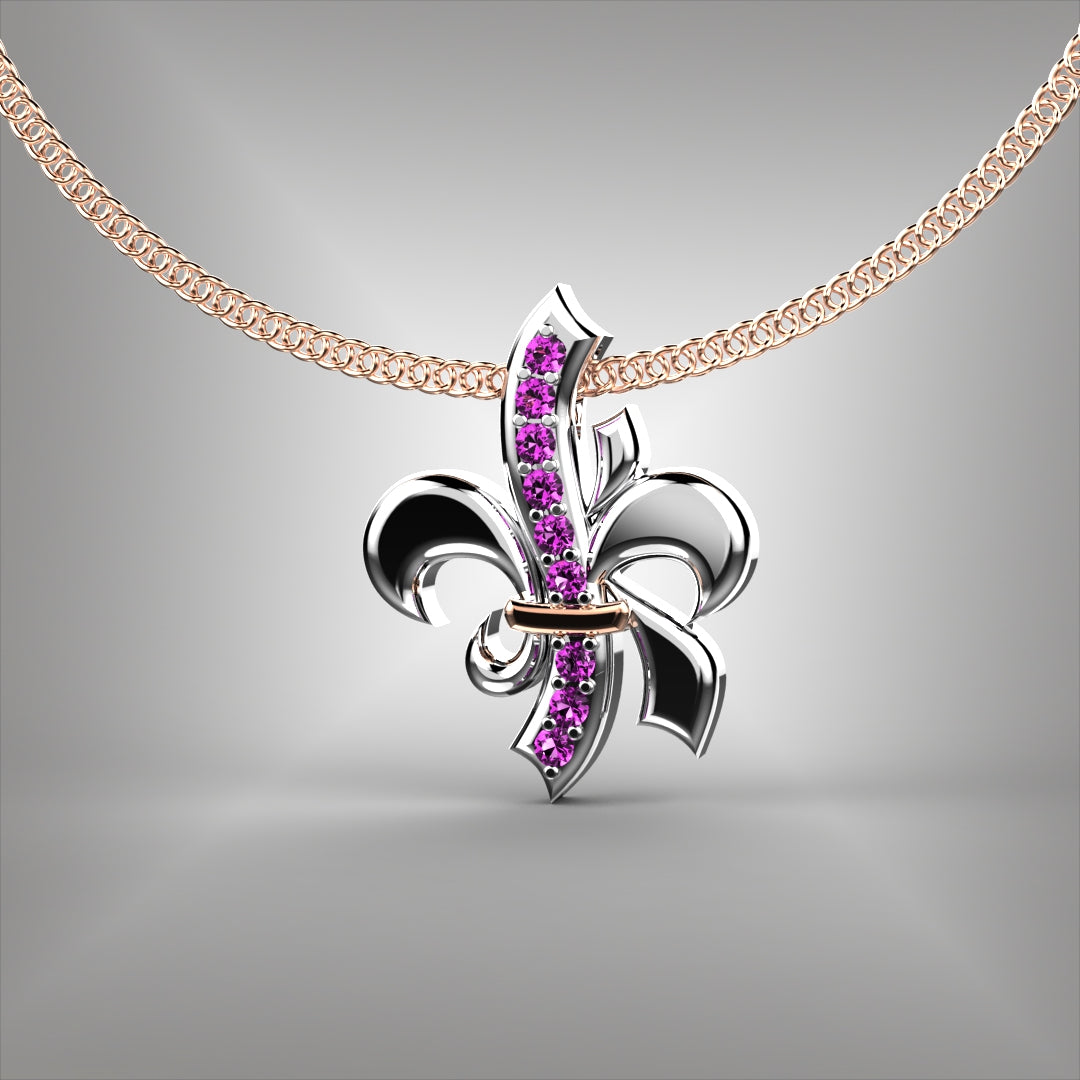Fleur-de-lis style pendant