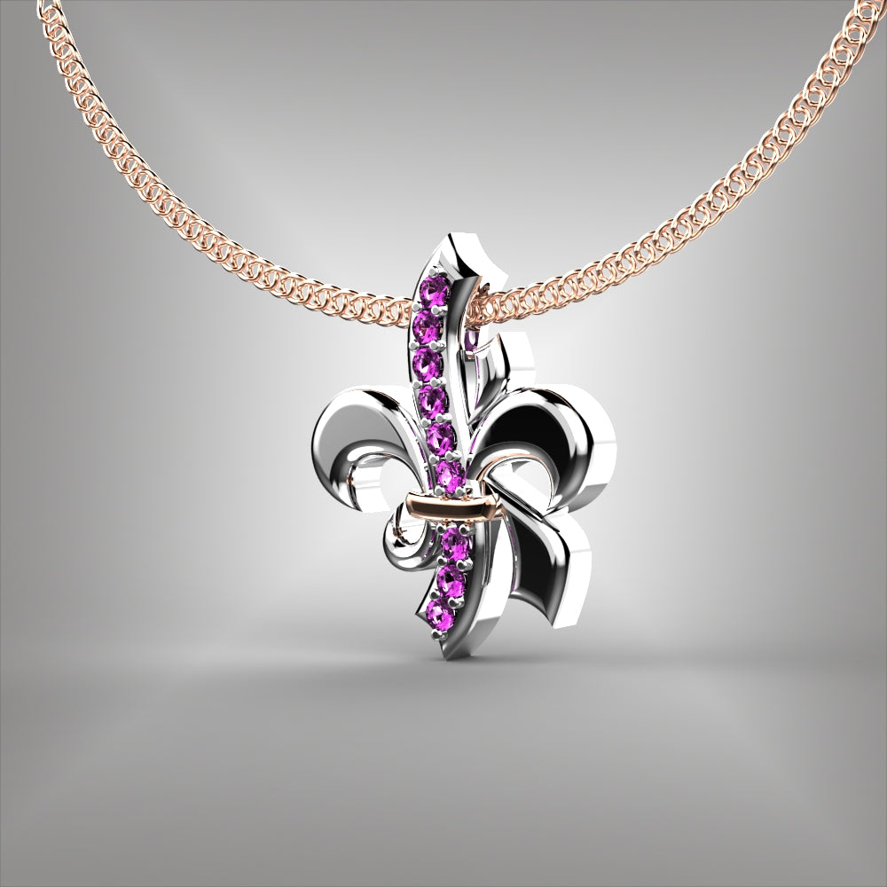 Fleur-de-lis style pendant