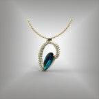 Aqumarine and Diamond Earrings