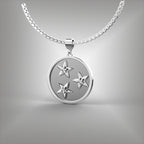 Nashville Tennessee 3 Star Diamond Pendant