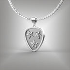 Nashville Tennessee Guitar Pick Diamond Pendant