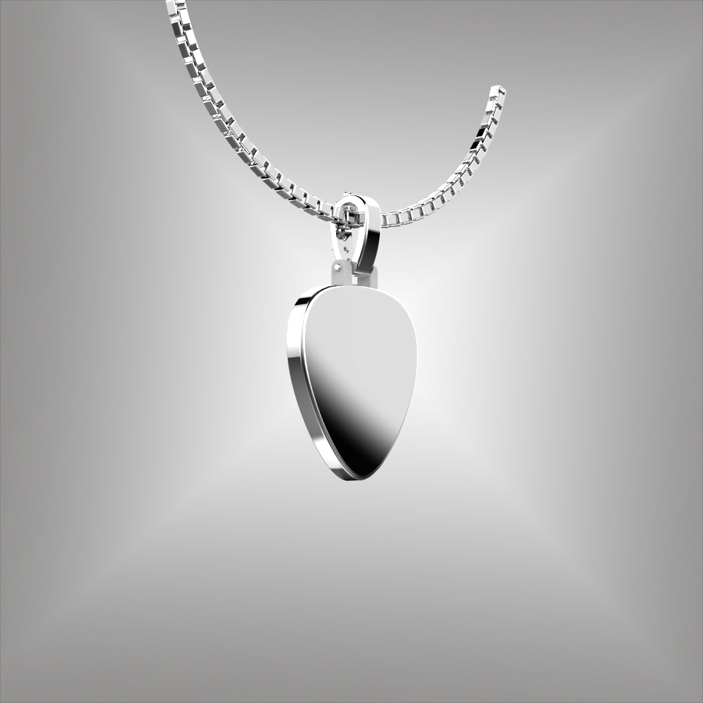 Nashville Tennessee Guitar Pick Diamond Pendant