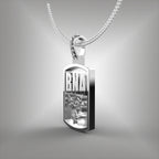 Nashville BNA Dog Tag Pendant with Diamonds