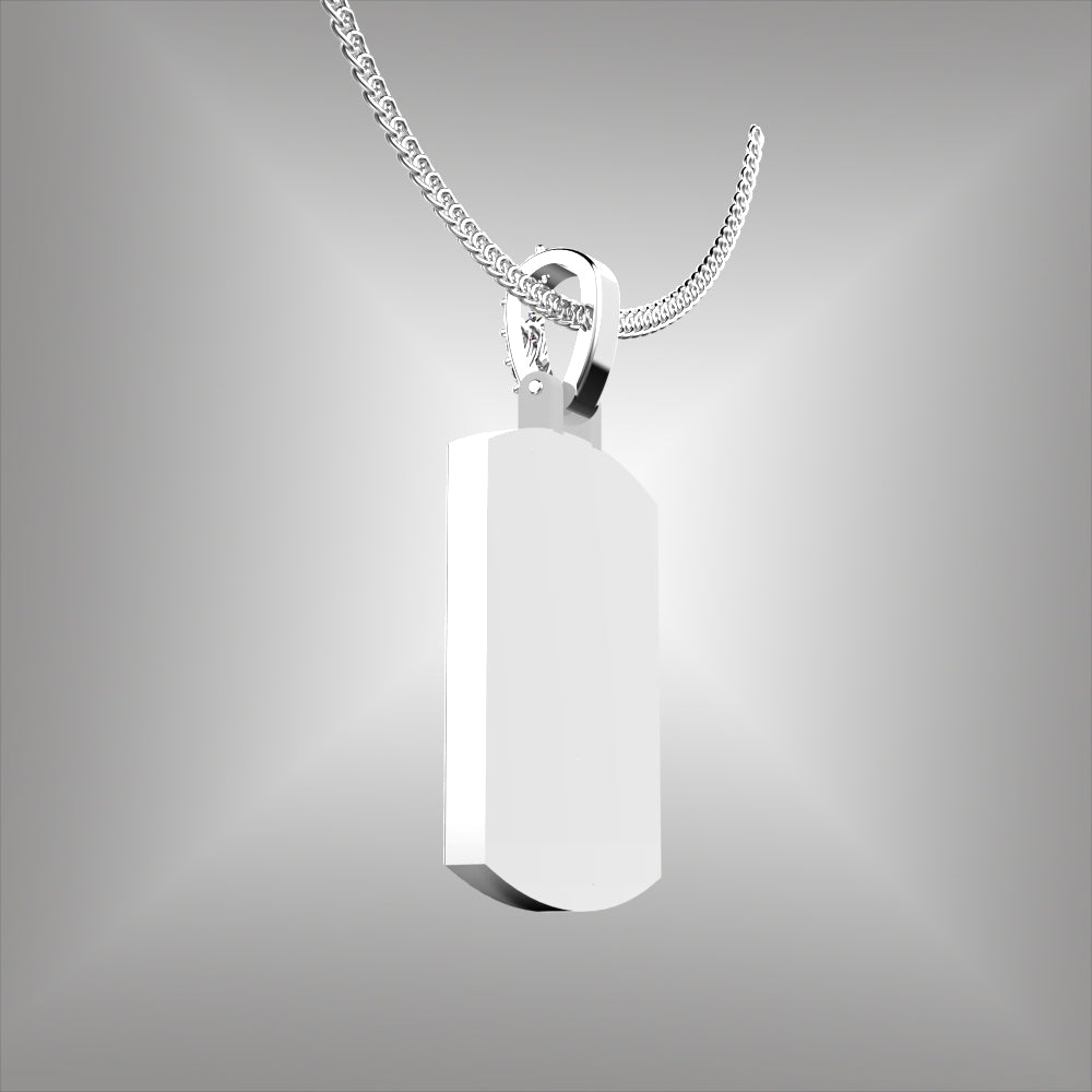 Nashville BNA Dog Tag Pendant with Diamonds