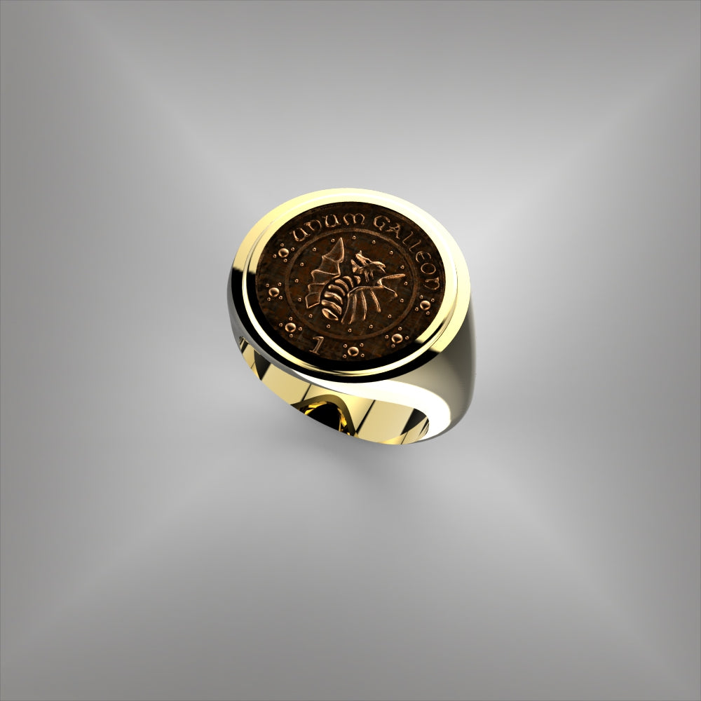 Coin Ring Bezel Set