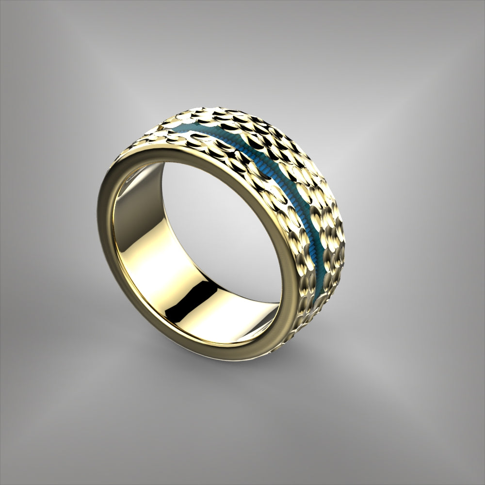 Inlay Wedding Band