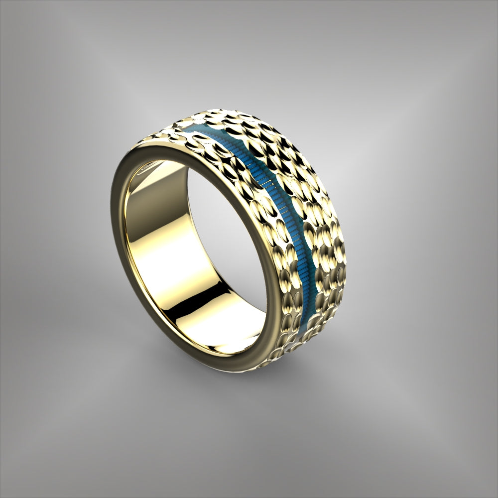 Inlay Wedding Band