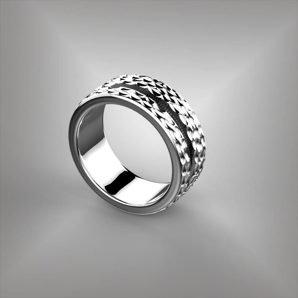 Inlay Wedding Band