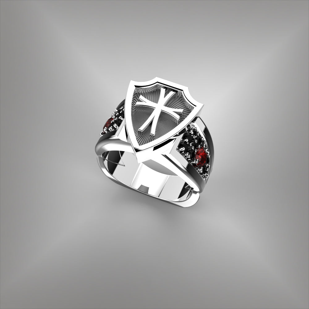Men's Templar's Cross Ring