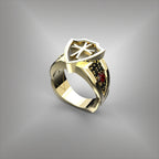 Men's Templar's Cross Ring